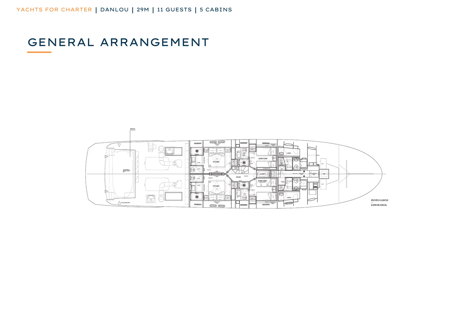 Deck plan of Danlou: Lower Deck