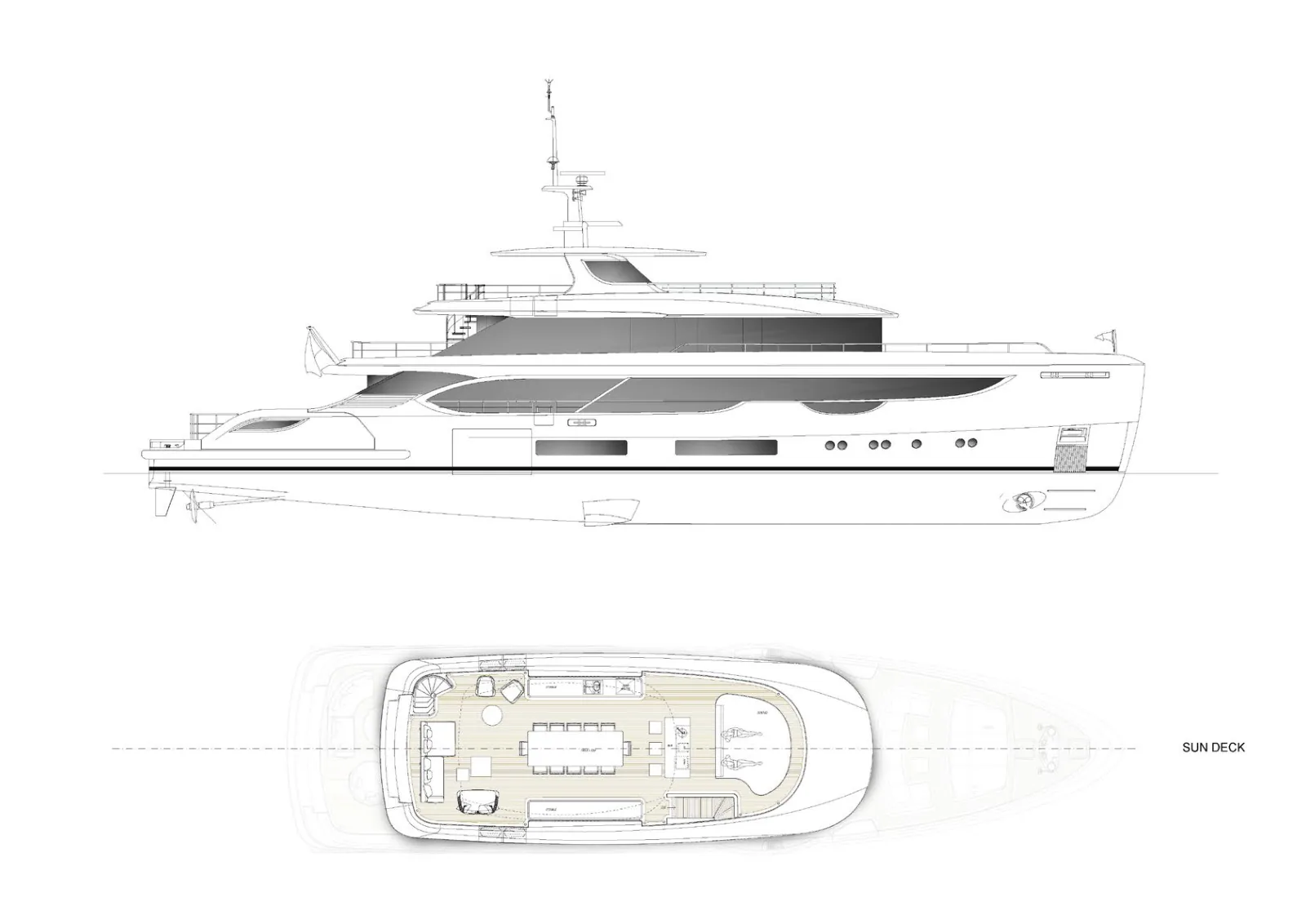 Deck plan of Cada Dia: Sun Deck