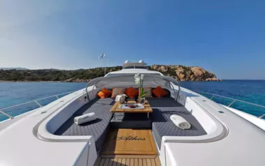 Athos by Leopard – Private Motor Yacht Charter in Sardinia