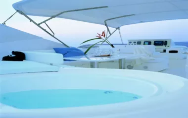 Day Off by Ferretti – Private Motor Yacht Charter in Santorini
