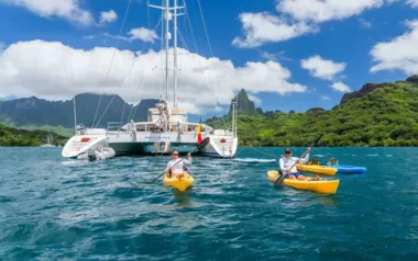 Douce France by Alumarine – Private Sailing Catamaran Charter in Tahiti