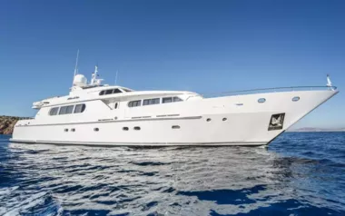 Milos at Sea by Codecasa – Private Motor Yacht Charter in Athens