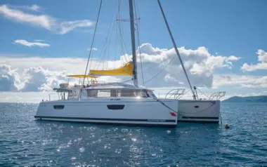 Saba 50 by Fountaine Pajot – Private Sailing Catamaran Charter in Tahiti