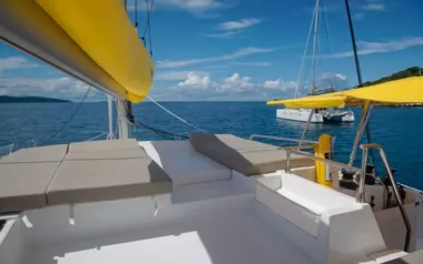 Saba 50 by Fountaine Pajot – Private Sailing Catamaran Charter in Tahiti