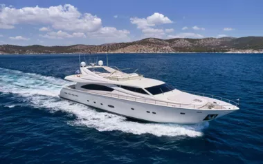 Estia Yi by Ferretti – Private Motor Yacht Charter in Athens