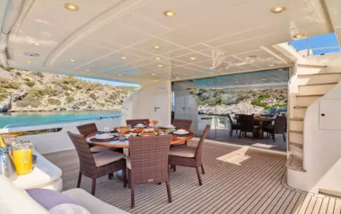 Estia Yi by Ferretti – Private Motor Yacht Charter in Athens
