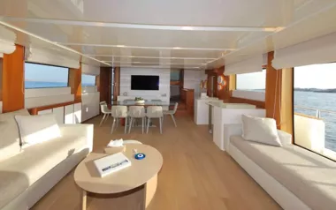 Funsea by Aicon – Private Motor Yacht Charter in Santorini