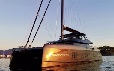 Grayone by Sunreef Yachts – Private Sailing Catamaran Charter in Greece