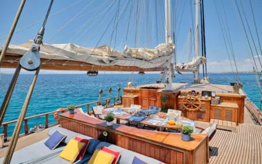 Myra by Ege Yat – Private Motor Sailer Charter in Greece