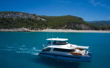 Nisi by Nisi Yachts – Private Power Catamaran Charter in Greece