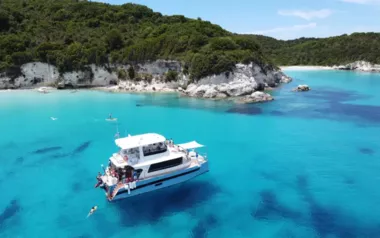 Nisi by Nisi Yachts – Private Power Catamaran Charter in Greece