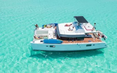 SUP by Lagoon – Private Power Catamaran Charter in Simpson Bay