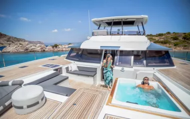 D2 by Fountaine Pajot – Private Power Catamaran Charter in Greece