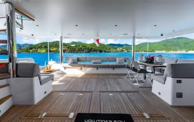 NDS Evolution by JFA Yachts – Private Luxury Catamaran Charter in St Kitts and Nevis