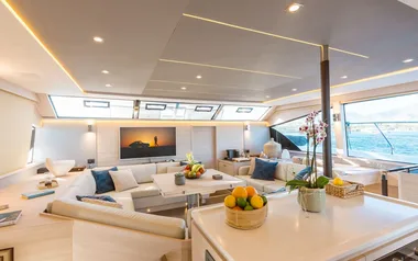 Mary's Grace by Aquila – Private Power Catamaran Charter in Mykonos