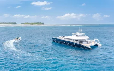 Quo Vadis by Two Oceans – Private Power Catamaran Charter in the Seychelles