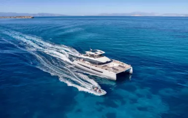 ChristAl MiO by Fountaine Pajot – Private Power Catamaran Charter in Greece