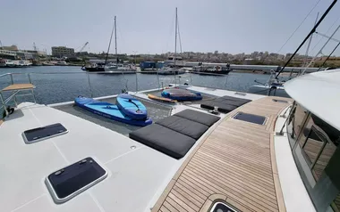 Pearly Gates by Lagoon – Private Power Catamaran Charter in Mykonos