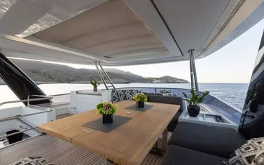 Pearly Gates by Lagoon – Private Power Catamaran Charter in Mykonos