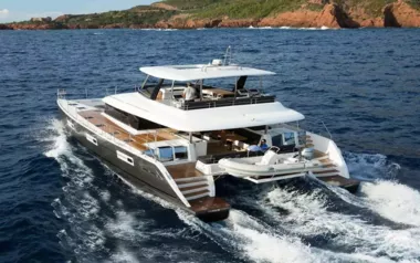 Pearly Gates by Lagoon – Private Power Catamaran Charter in Mykonos