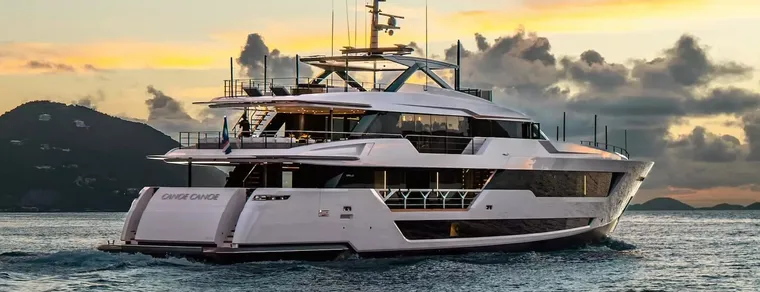 Custom Line yacht available to charter