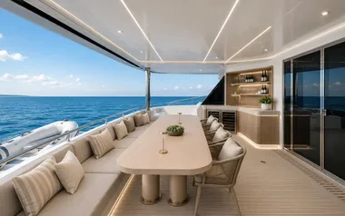 Under the radar de Heysea – alquiler privado de Catamarán de lujo – Grecia